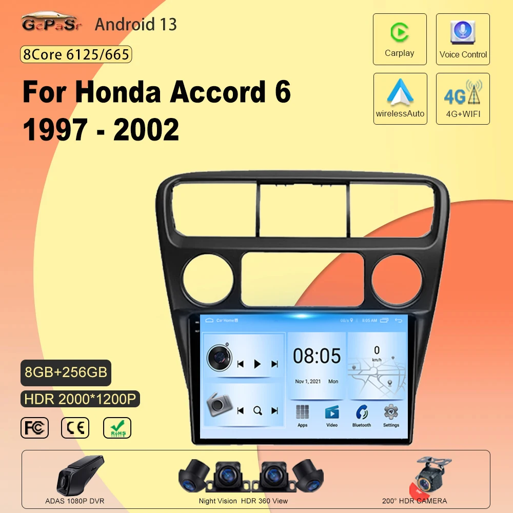 car android 13 For Honda Accord 6 1997 - 2002 android radio car stereoMultimedia Navigation car radio car gps car dvd
car android 13 For Honda Accord 6 1997 - 2002 android radio car stereoMultimedia Navigation car radio car gps car dvd