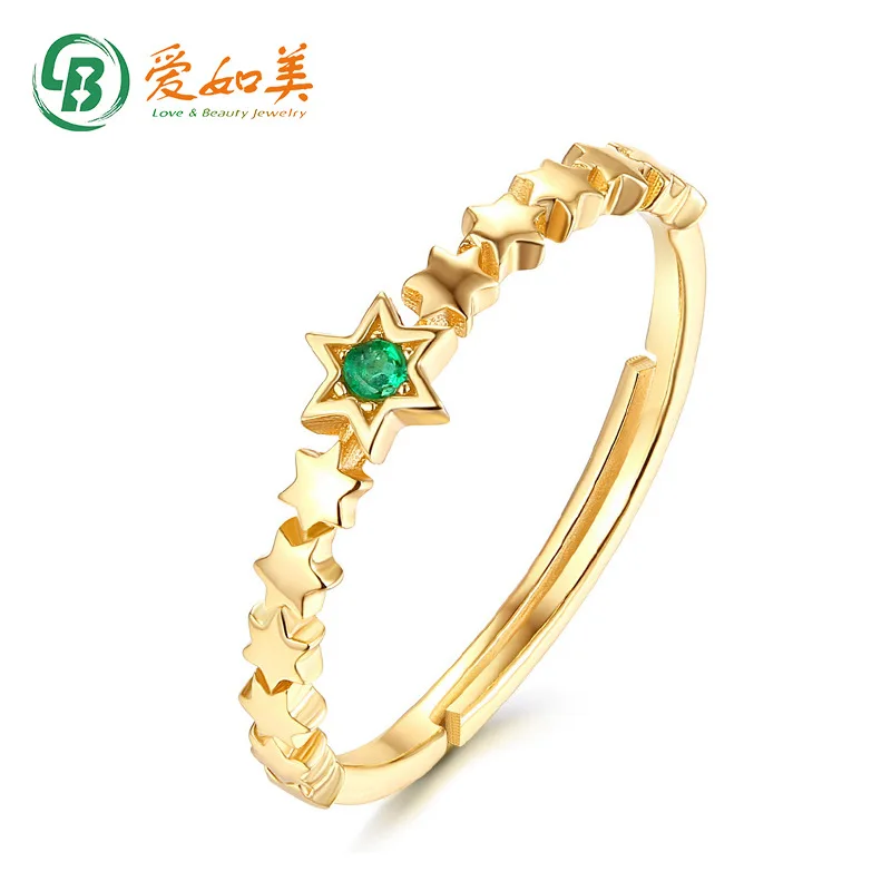 Versatile, Minimalist, Personalized and Trendy18K Gold PT950 Platinum Silver Plated 7-layer GoldNatural Emerald StarOpening Ring
Versatile, Minimalist, Personalized and Trendy18K Gold PT950 Platinum Silver Plated 7-layer GoldNatural Emerald StarOpening Ring
