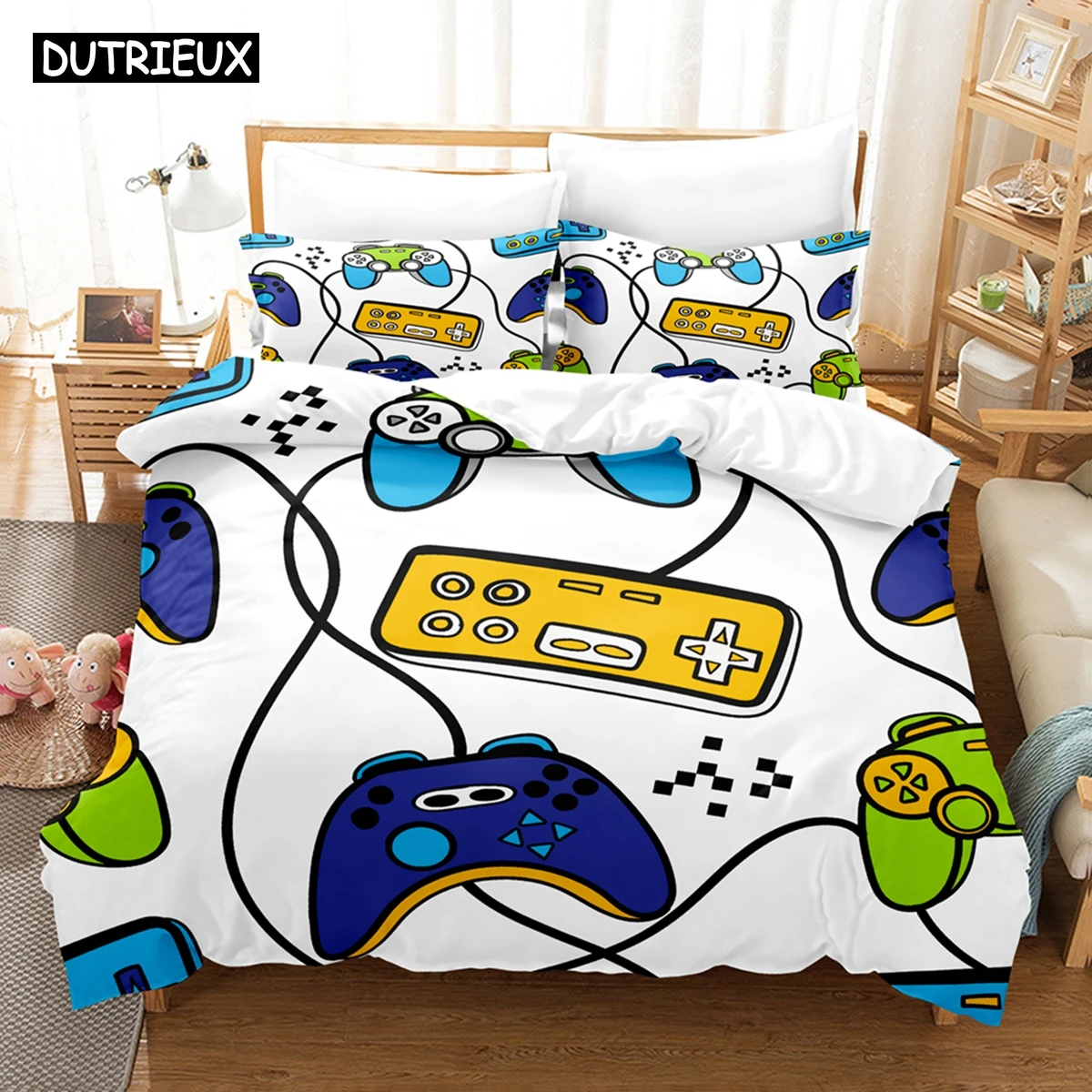 3D Gane Controller Bedding Sets Duvet Cover Set With Pillowcase Twin Full Queen King Bedclothes Bed Linen
3D Gane Controller Bedding Sets Duvet Cover Set With Pillowcase Twin Full Queen King Bedclothes Bed Linen