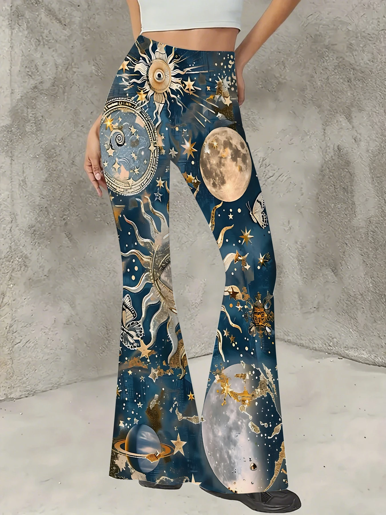 Women's Floral Print Flare Pants Elegant Stretchy Bell Bottom Trousers Summer
Women's Floral Print Flare Pants Elegant Stretchy Bell Bottom Trousers Summer