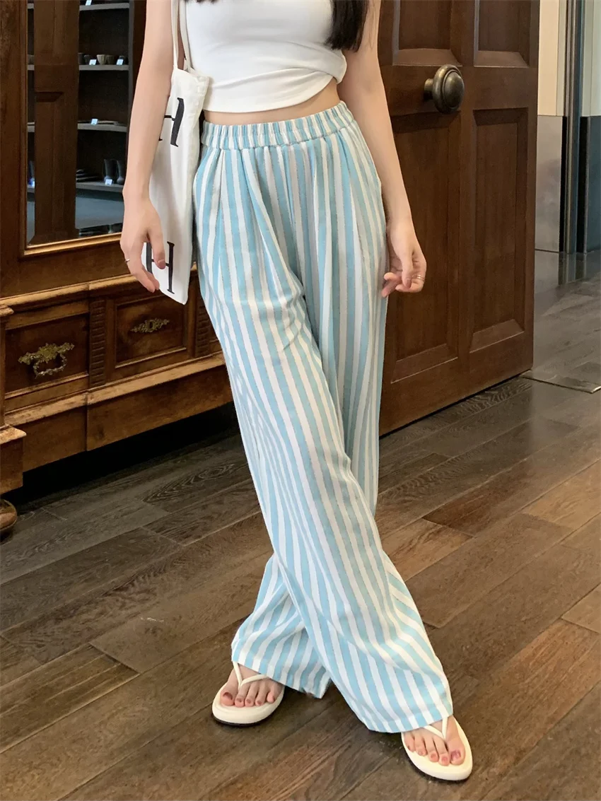Alien Kitty M-L Women Cotton Linen Pants Chic Straight Fashion Slim New 2024 All Match Office Lady Summer Work Wear Stripes
Alien Kitty M-L Women Cotton Linen Pants Chic Straight Fashion Slim New 2024 All Match Office Lady Summer Work Wear Stripes