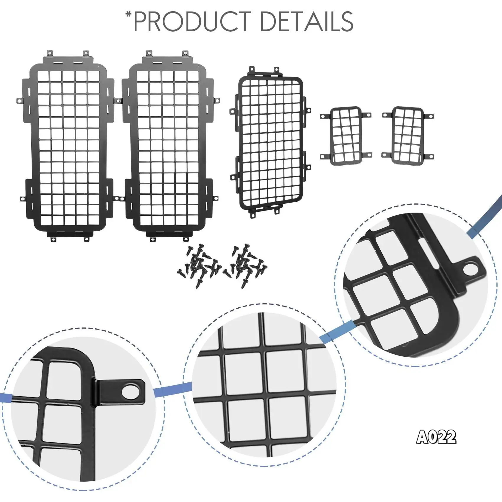 For MN D90 D99S MN99S 1/12 RC Car Upgrade Parts Rear Side Metal Stereoscopic Window Mesh Protective Net Accessories
For MN D90 D99S MN99S 1/12 RC Car Upgrade Parts Rear Side Metal Stereoscopic Window Mesh Protective Net Accessories