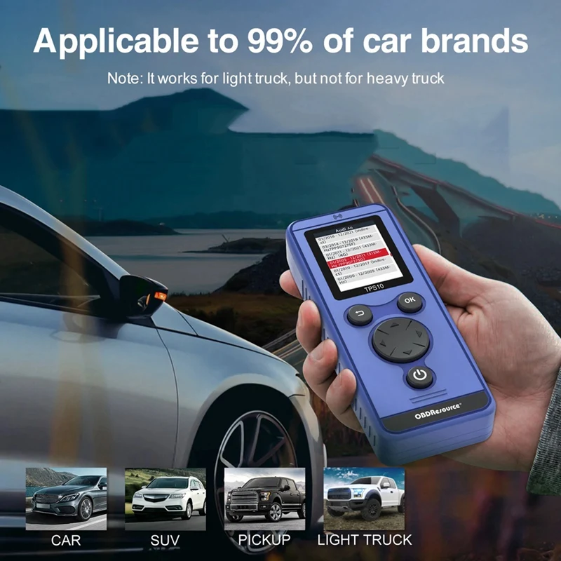 Obdresource TPS10 Универсальный комплексный монитор сброса давления в шинах TPMS Инструмент для сброса Учебное устройство EL50448
Obdresource TPS10 Универсальный комплексный монитор сброса давления в шинах TPMS Инструмент для сброса Учебное устройство EL50448