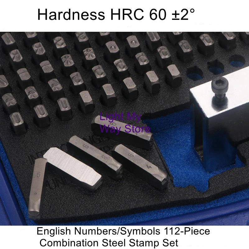 112-Piece Set Steel Numbering Steel English Numeric Symbols Long-Control Super-Hard Steel Marking Combination Steel Stamping
112-Piece Set Steel Numbering Steel English Numeric Symbols Long-Control Super-Hard Steel Marking Combination Steel Stamping