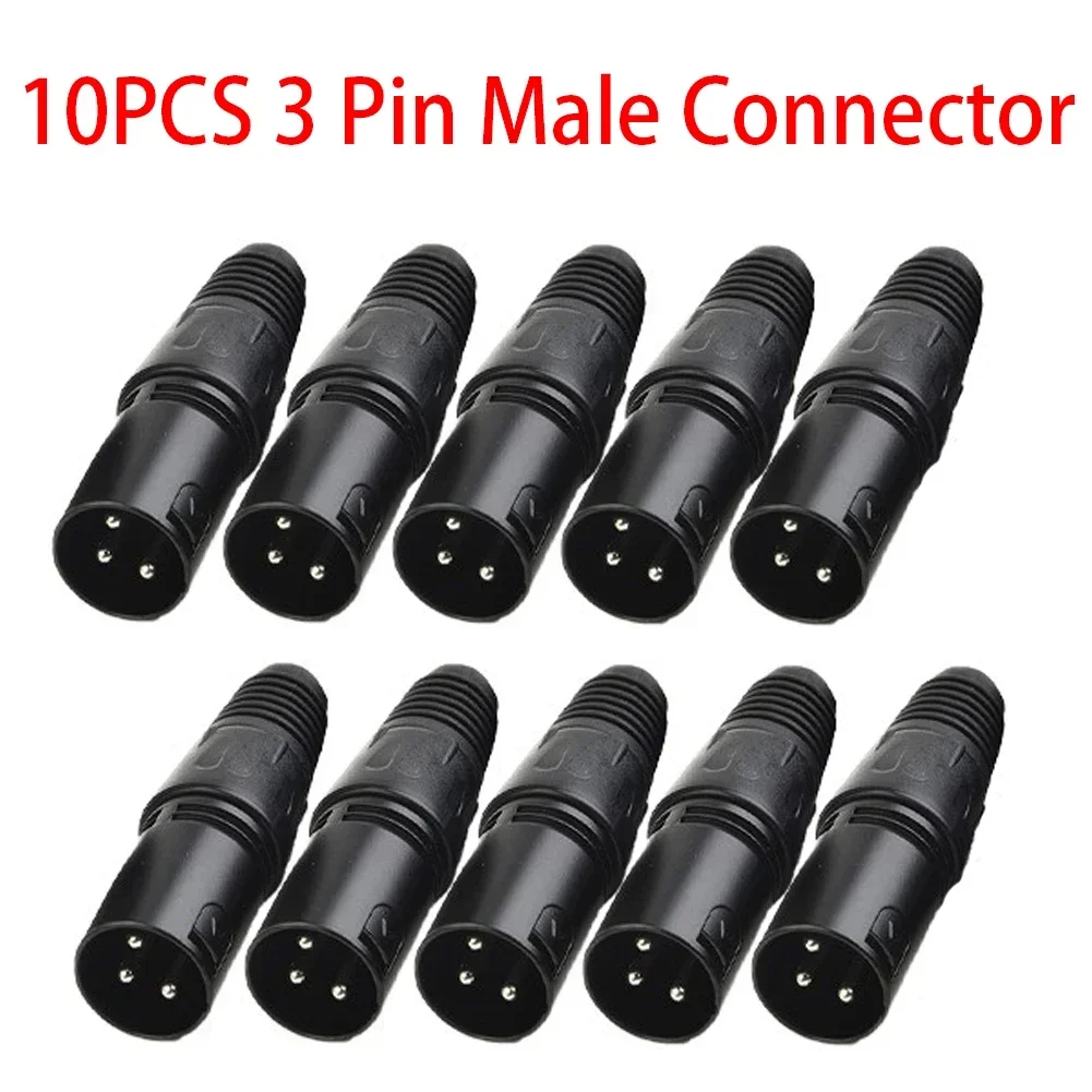 Microphone Connectors Cable Plastic Shielded Noise 0.59" X 2.64" 1.5 X 6.7cm Brass Contact DIY XLR 3-Pin Male
Microphone Connectors Cable Plastic Shielded Noise 0.59" X 2.64" 1.5 X 6.7cm Brass Contact DIY XLR 3-Pin Male