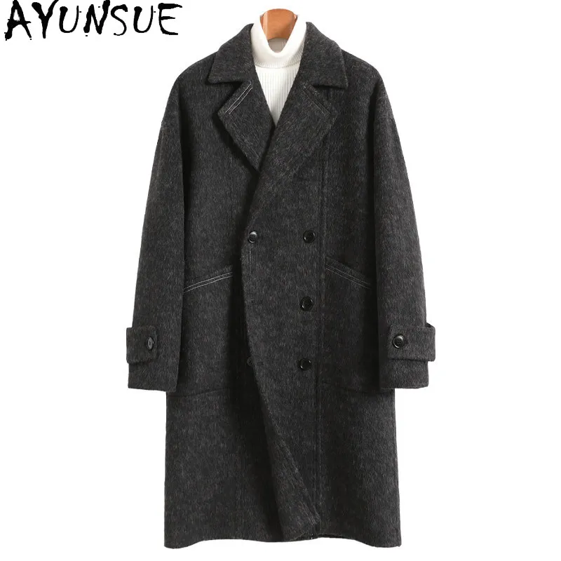 AYUNSUE 70% Wool Coat Men Clothing 2026 Autumn Winter Double-sided Woolen Jacket Mid-length High Quality Man Coats and Jackets
AYUNSUE 70% Wool Coat Men Clothing 2026 Autumn Winter Double-sided Woolen Jacket Mid-length High Quality Man Coats and Jackets