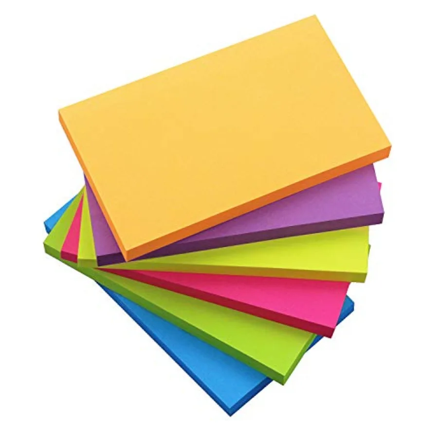 Sticky Notes, 6 Color Bright Colorful Sticky Pad, 6 Pads/Pack, 70 Sheets/Pad, Self-Sticky Note Pads
Sticky Notes, 6 Color Bright Colorful Sticky Pad, 6 Pads/Pack, 70 Sheets/Pad, Self-Sticky Note Pads