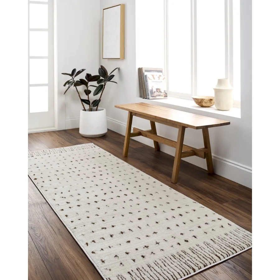 Area Rugs for Living Room 3x7 Freud Modern Ivory Runner Rug Bedroom Dining Room Home Decor Stain Resistant Carpet 2'7" x 7'3" R
Area Rugs for Living Room 3x7 Freud Modern Ivory Runner Rug Bedroom Dining Room Home Decor Stain Resistant Carpet 2'7" x 7'3" R