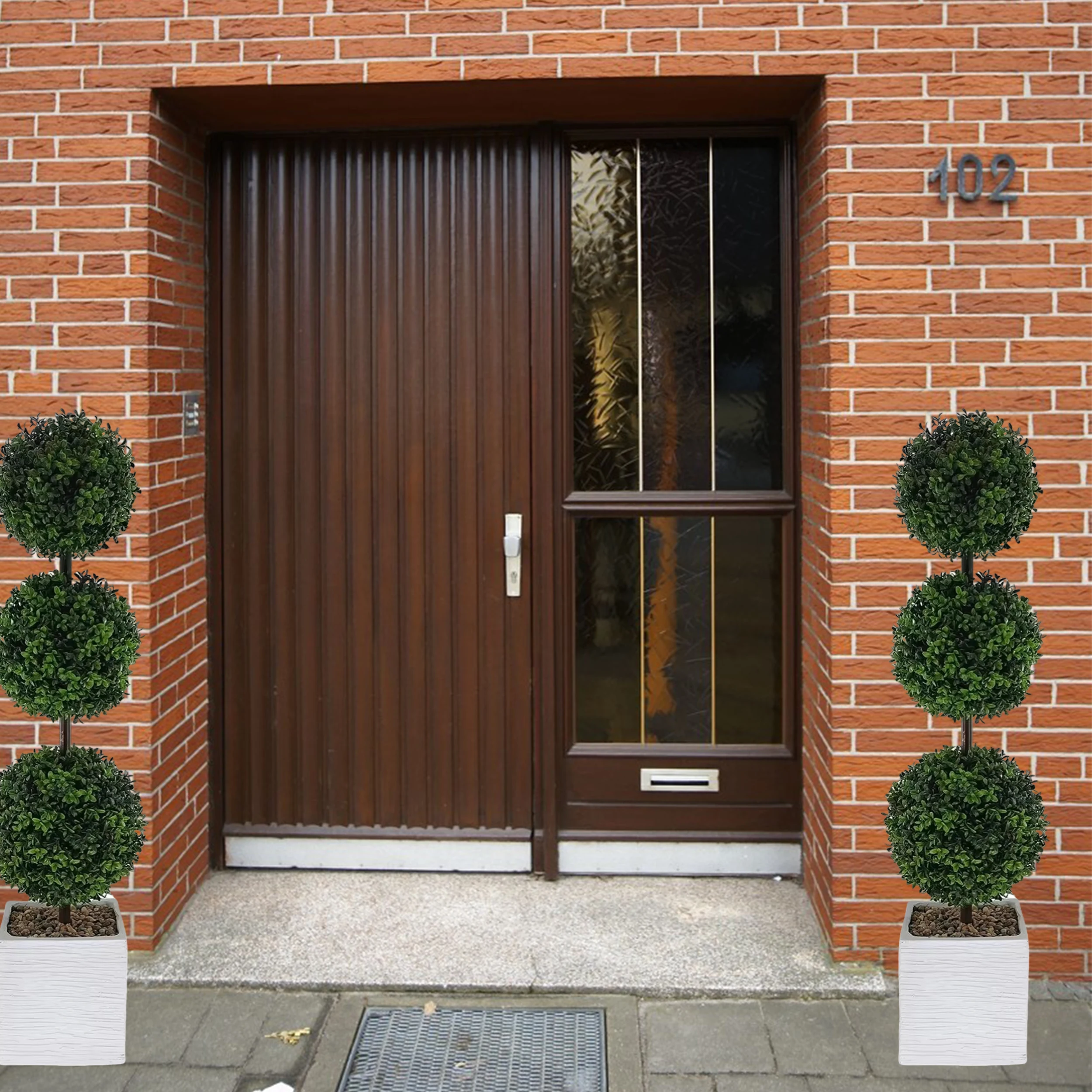 Искусственный кустик из боксуса в большой горшке, три шарообразных куста в цементном кашпо для декора дома, сада, двора, веранды, улицы
Искусственный кустик из боксуса в большой горшке, три шарообразных куста в цементном кашпо для декора дома, сада, двора, веранды, улицы