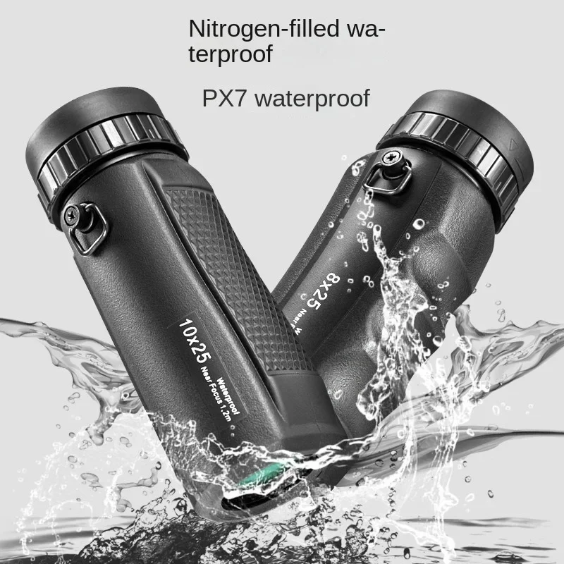 Powerful Mini 8X25 Monocular Telescope HD Portable IPX7 Waterproof SMC Coated Outdoor Pocket Compact Binocular For Tourism
Powerful Mini 8X25 Monocular Telescope HD Portable IPX7 Waterproof SMC Coated Outdoor Pocket Compact Binocular For Tourism