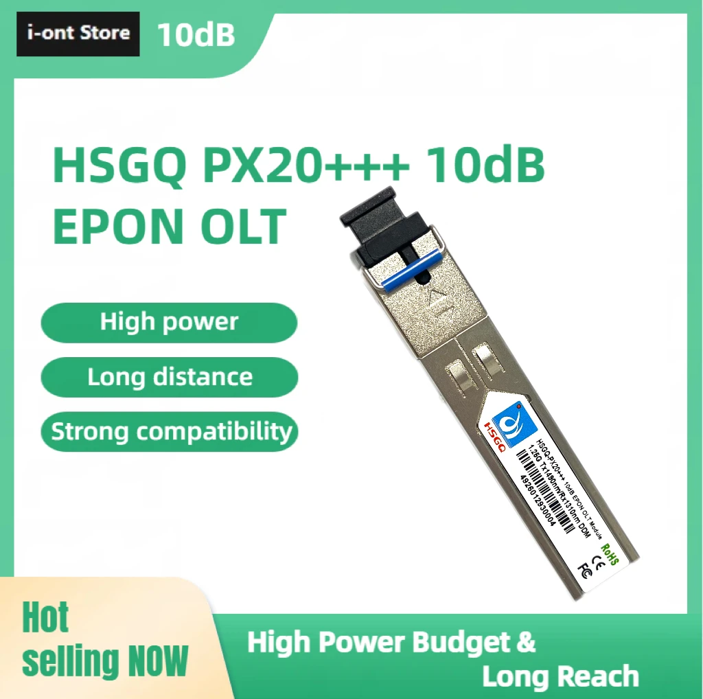 10G EPON OLT SFP модуль 10dB PX20+++ 1.25G Tx1490nm/Rx1310nm DDM SC/APC 20км оптоволоконный трансивер для FTTH
10G EPON OLT SFP модуль 10dB PX20+++ 1.25G Tx1490nm/Rx1310nm DDM SC/APC 20км оптоволоконный трансивер для FTTH