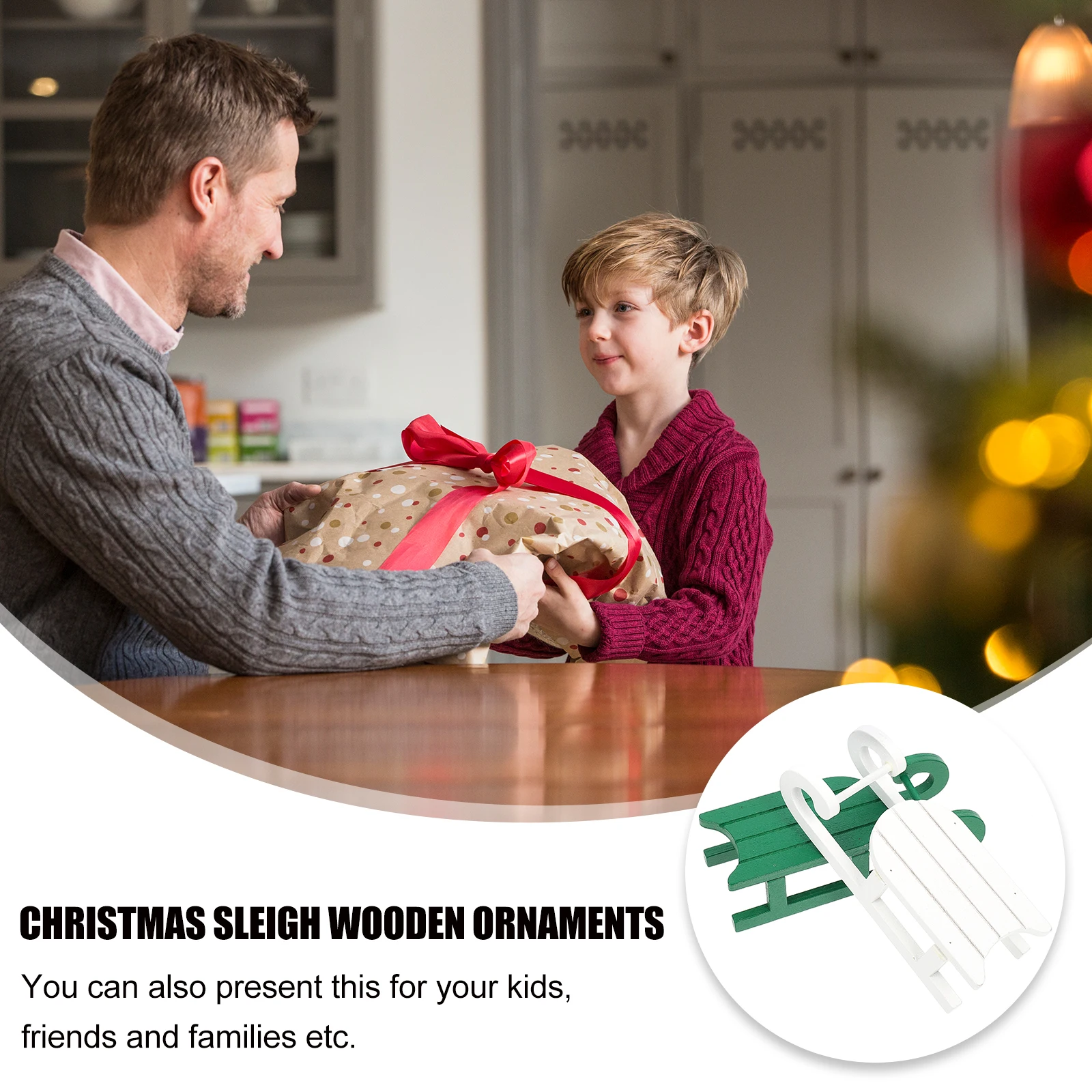 2 Pcs Party Wooden Ornaments Decorative Sled Desktop Christmsa Miniature for Christmas
2 Pcs Party Wooden Ornaments Decorative Sled Desktop Christmsa Miniature for Christmas