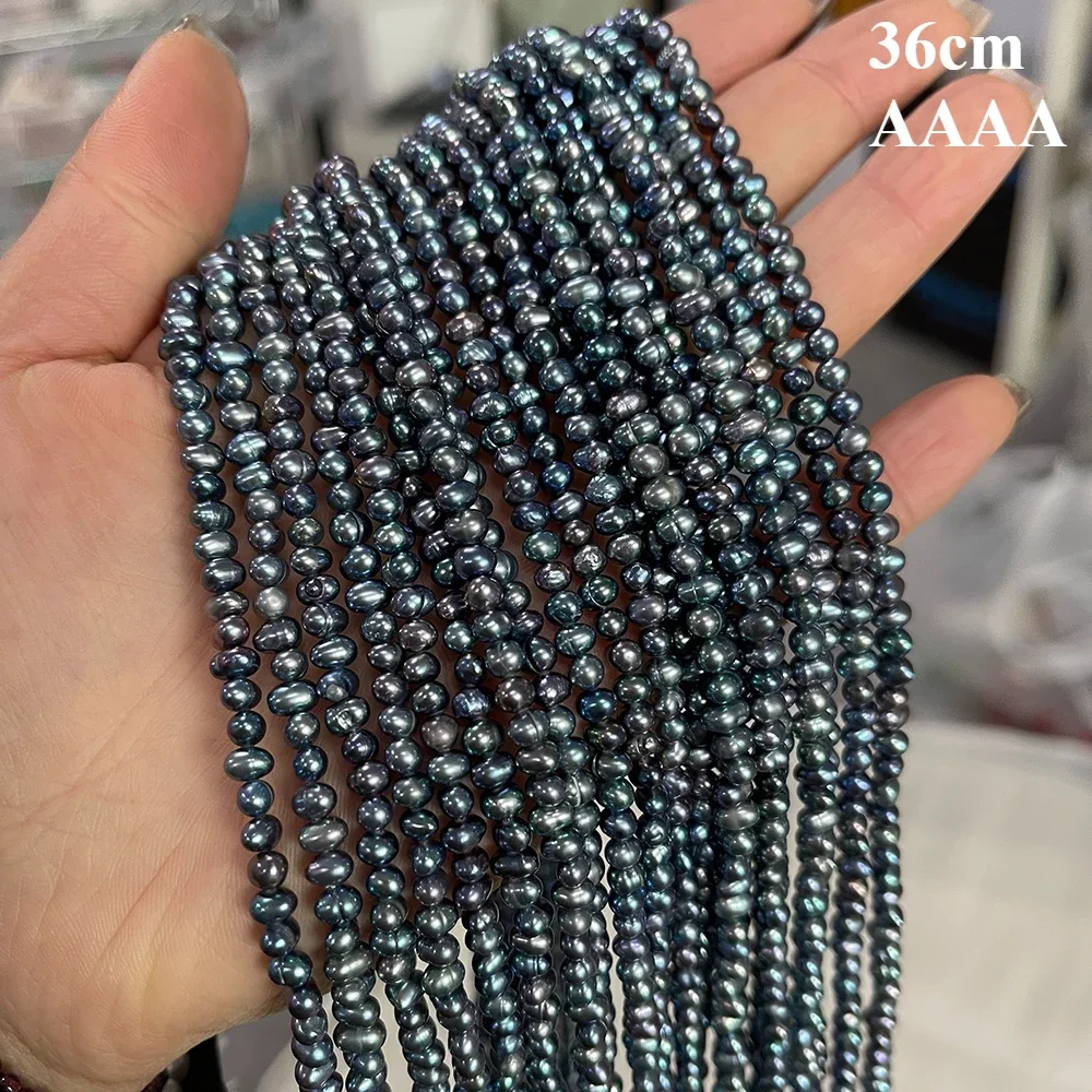 36CM 4A Natural Freshwater Pearl Black Oval High Quality Fine Isolated Loose Bead Jewelry Make DIY Necklace Bracelet Accessories
36CM 4A Natural Freshwater Pearl Black Oval High Quality Fine Isolated Loose Bead Jewelry Make DIY Necklace Bracelet Accessories
