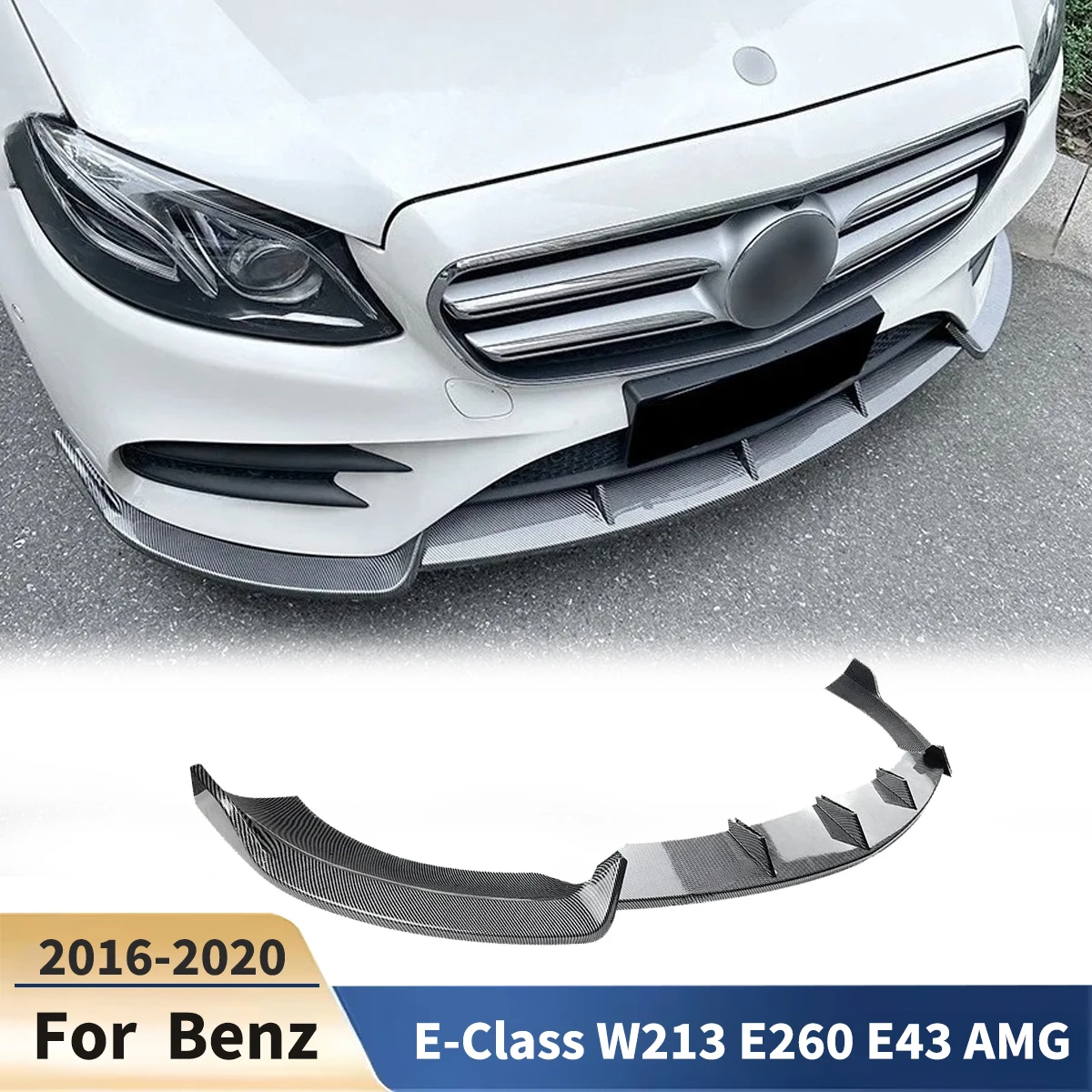 For Mercedes Benz E-Class W213 E260 E43 2016-2020 AMG Car Front Bumper Lip Splitter Spoiler Diffuser Auto Accessories Tuning
For Mercedes Benz E-Class W213 E260 E43 2016-2020 AMG Car Front Bumper Lip Splitter Spoiler Diffuser Auto Accessories Tuning