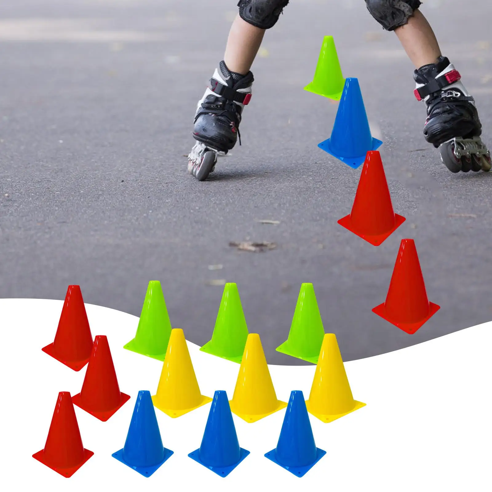 12Pcs Soccer Cones for Training Practical Traffic Cones for Festive Events Parking Lots Outdoor Activities Exercise Basketball
12Pcs Soccer Cones for Training Practical Traffic Cones for Festive Events Parking Lots Outdoor Activities Exercise Basketball