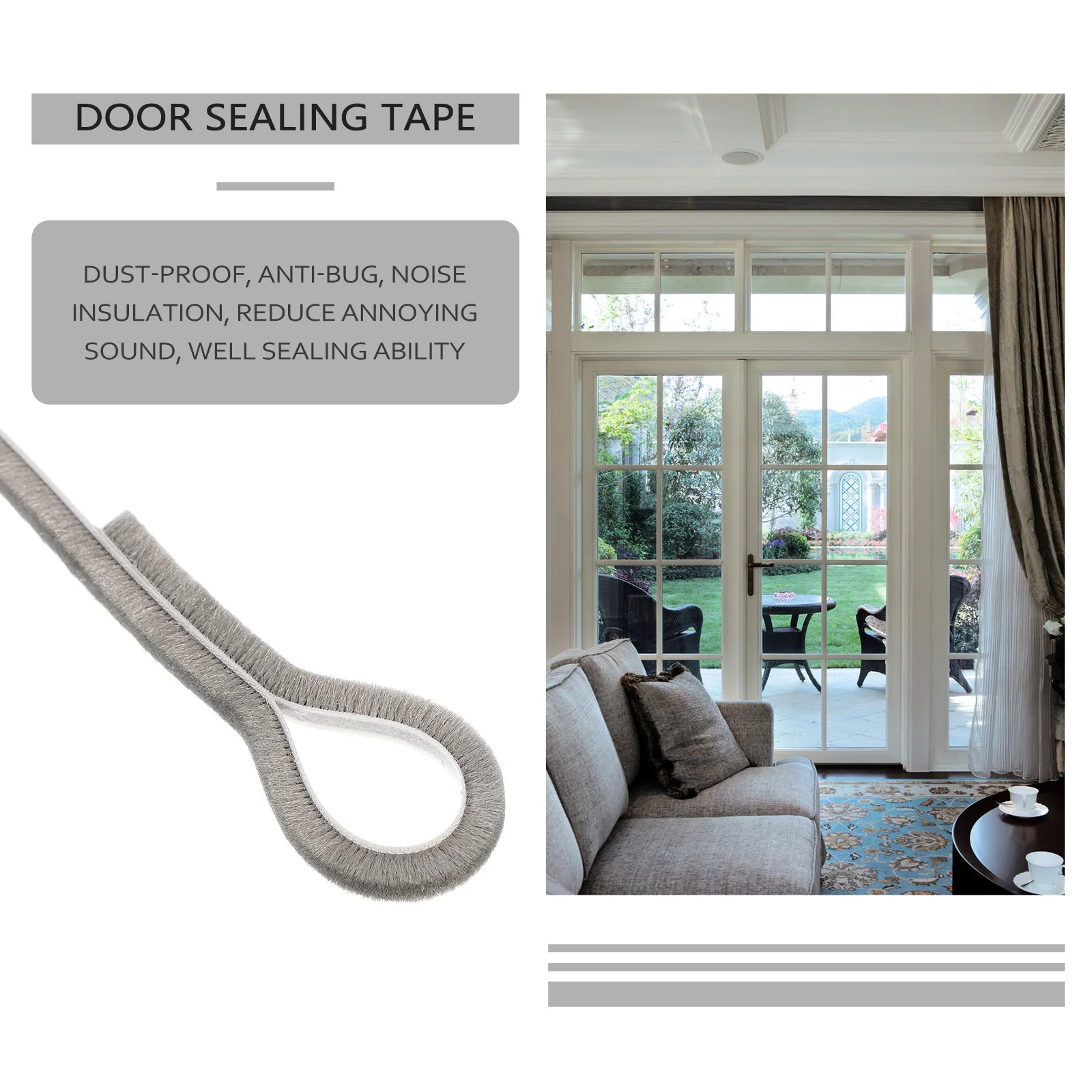 Self-Adhesive Window Seal Strip Thick Durable Weatherstrip for Door Window Soundproof Insulation Windproof Tape
Self-Adhesive Window Seal Strip Thick Durable Weatherstrip for Door Window Soundproof Insulation Windproof Tape