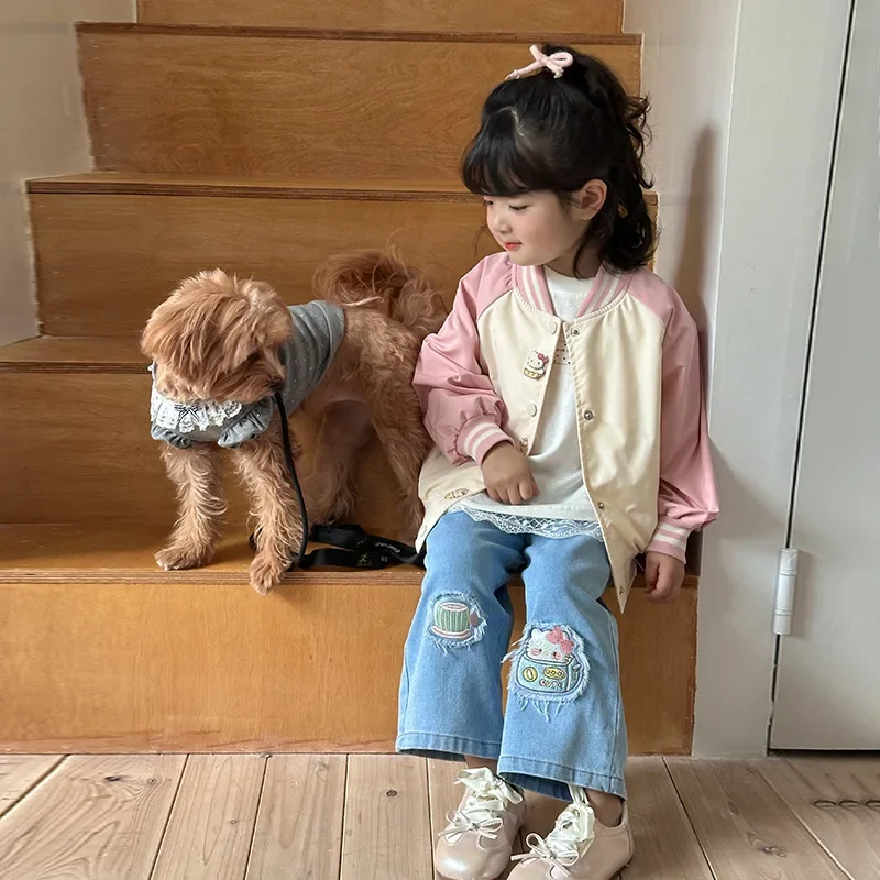 Girly Heart Hello Kitty Anime Kawaii MINISO Long Sleeve Coat Spring Autumn Children Baseball Clothing Jacket Gifts for Kids
Girly Heart Hello Kitty Anime Kawaii MINISO Long Sleeve Coat Spring Autumn Children Baseball Clothing Jacket Gifts for Kids
