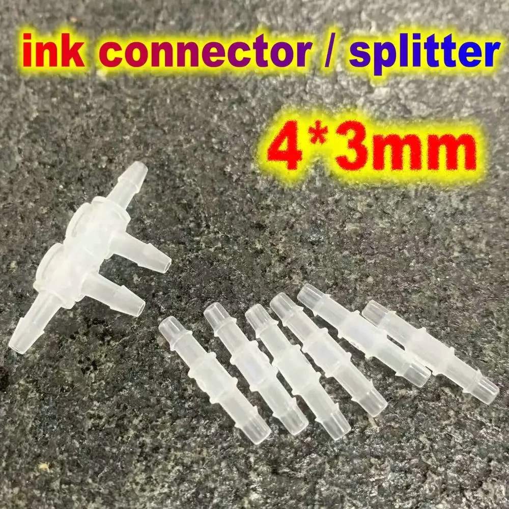 4 x 3 mm Hose Ink Connector Part Ink Part DTF Splitter Silicon Soft Ink Pipe Tube For Inkjet Printer Film Printing Modify Tubing
4 x 3 mm Hose Ink Connector Part Ink Part DTF Splitter Silicon Soft Ink Pipe Tube For Inkjet Printer Film Printing Modify Tubing