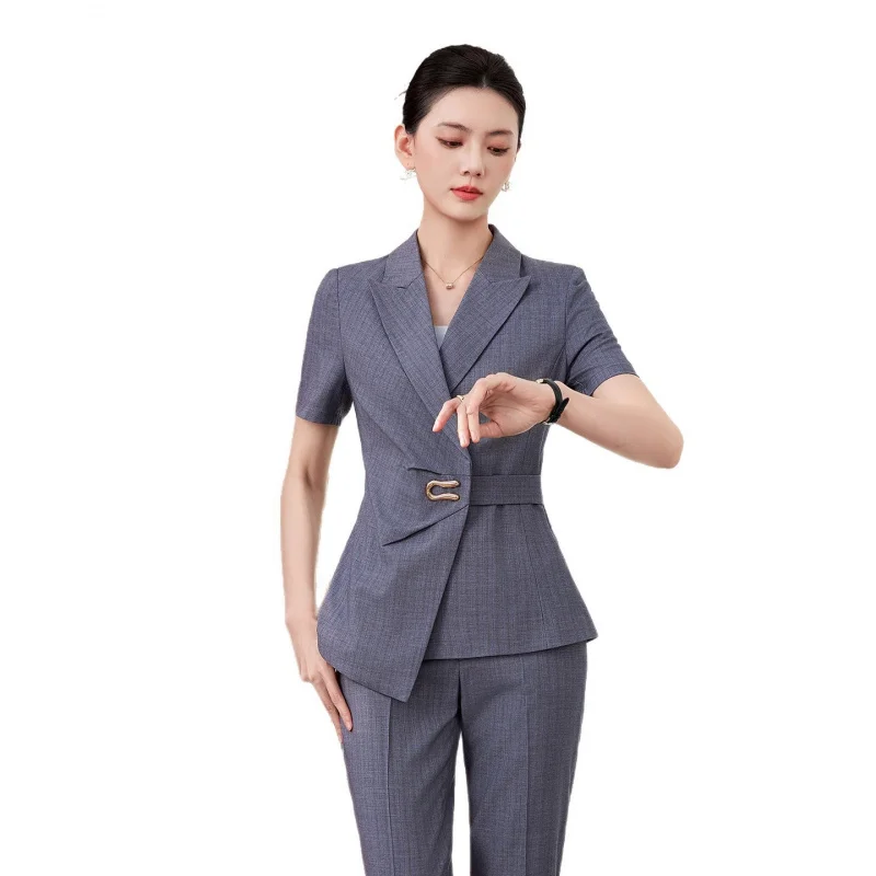 Gray women's suit2026New high-end professional attire for interviews and commuting, formal workwear and suits
Gray women's suit2026New high-end professional attire for interviews and commuting, formal workwear and suits
