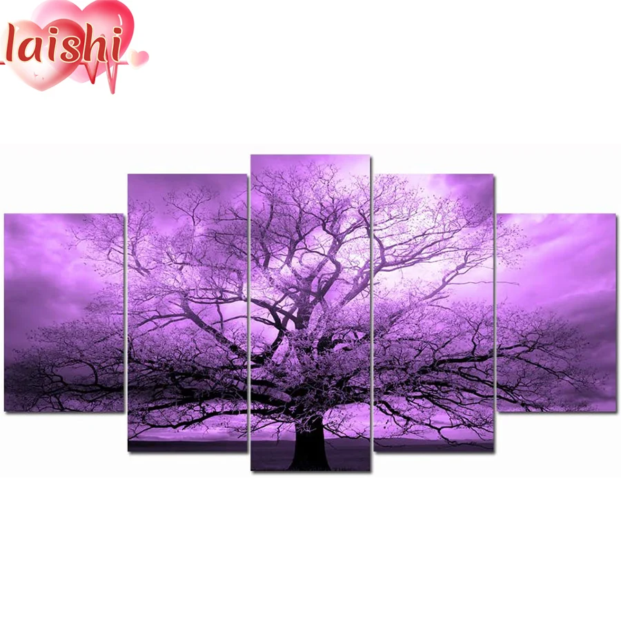 5pcs diy Purple tree full round diamond painting cross stitch kits diamond embroidery mosaic pattern picture home decor gift
5pcs diy Purple tree full round diamond painting cross stitch kits diamond embroidery mosaic pattern picture home decor gift