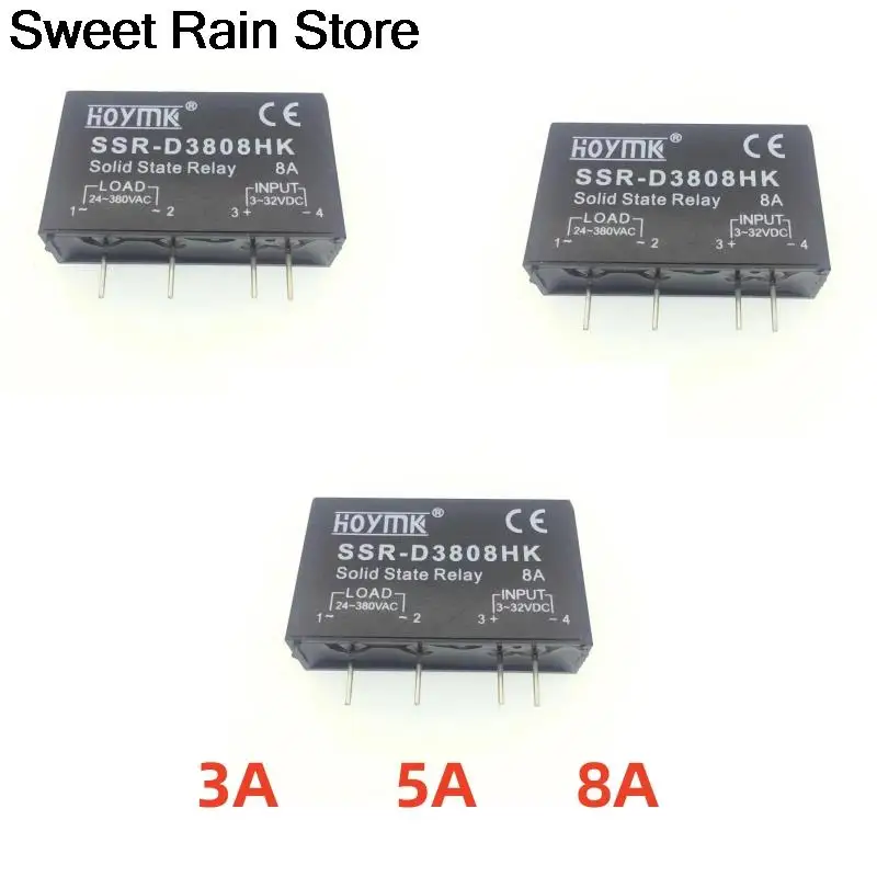 5 шт. печатная плата SSR-D3803HK SSR-D3805HK SSR-D3808HK, предназначенная для контакта D3803HK 3A D3805HK 5A D3808HK 8A DC-AC твердотельное реле
5 шт. печатная плата SSR-D3803HK SSR-D3805HK SSR-D3808HK, предназначенная для контакта D3803HK 3A D3805HK 5A D3808HK 8A DC-AC твердотельное реле
