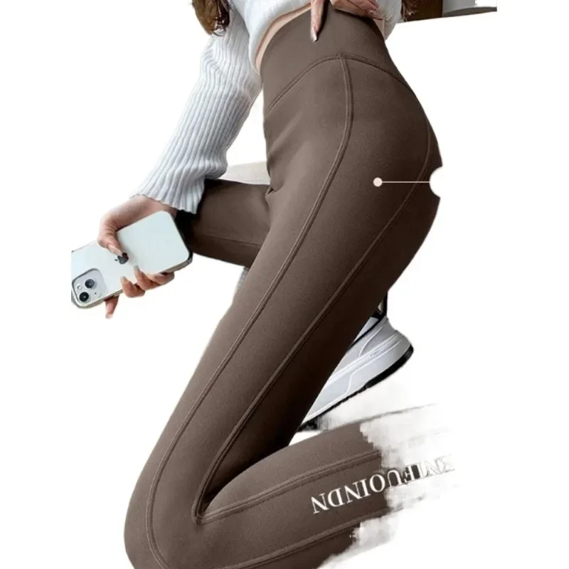 Fall Outerwear Autumn/Winter Lamb with Fleece High Waisted Belly Lift Barbie Yoga Pants Imitation Sharkskin Leggings for Women
Fall Outerwear Autumn/Winter Lamb with Fleece High Waisted Belly Lift Barbie Yoga Pants Imitation Sharkskin Leggings for Women