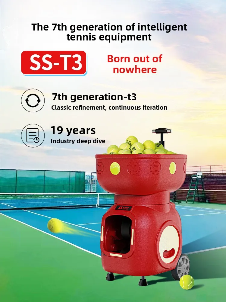 Spoaes T3 Smart Automatic Tennis Serving Machine Trainer Launcher Ball Self-Practice Device With App & Remote Control
Spoaes T3 Smart Automatic Tennis Serving Machine Trainer Launcher Ball Self-Practice Device With App & Remote Control