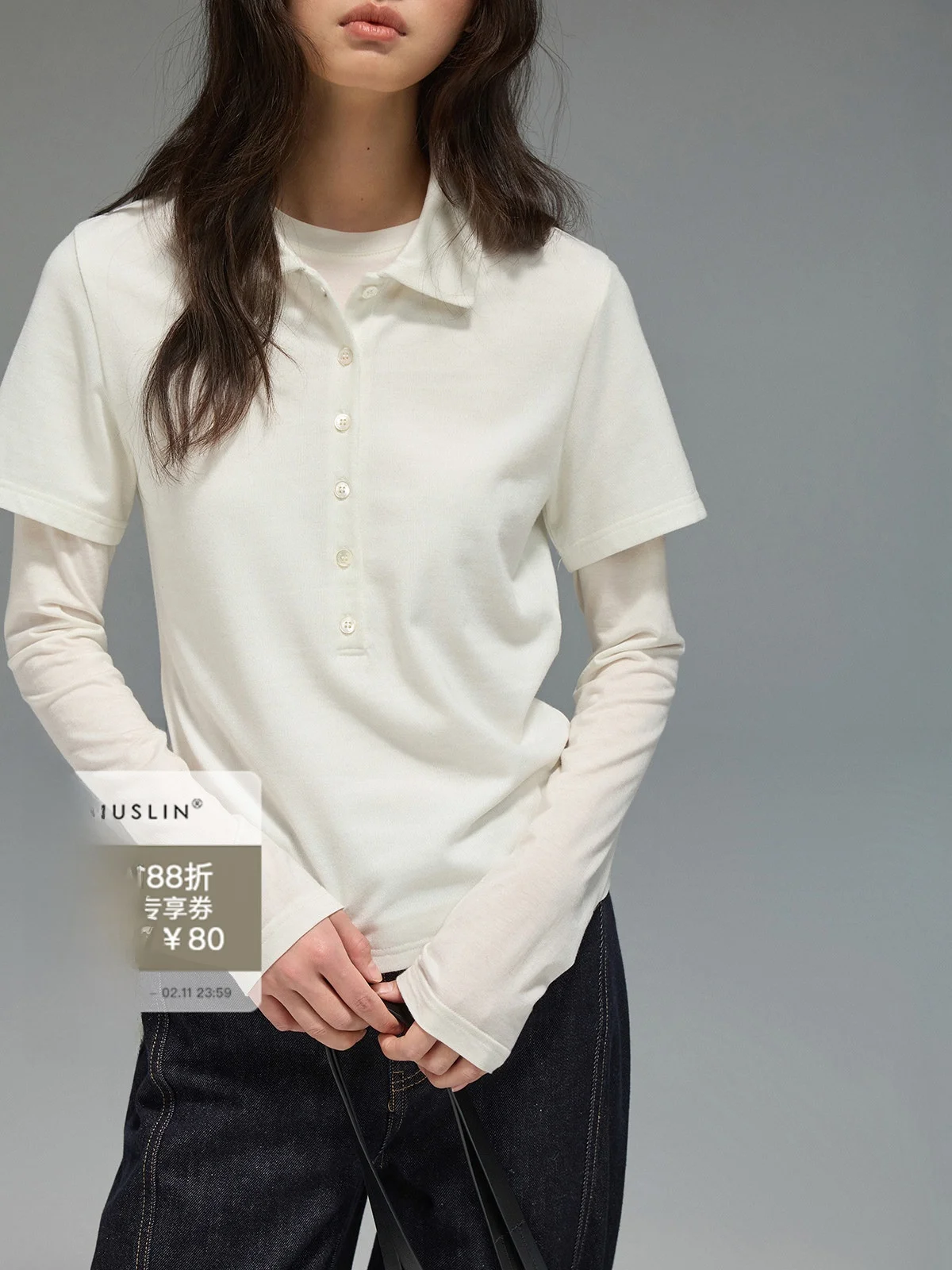 JUSLIN Commuter Sle Adjustable Ne Knitted ort Sve Layering Top Polyester Acrylic Nylon Blend Spring Ladies T-irt
JUSLIN Commuter Sle Adjustable Ne Knitted ort Sve Layering Top Polyester Acrylic Nylon Blend Spring Ladies T-irt