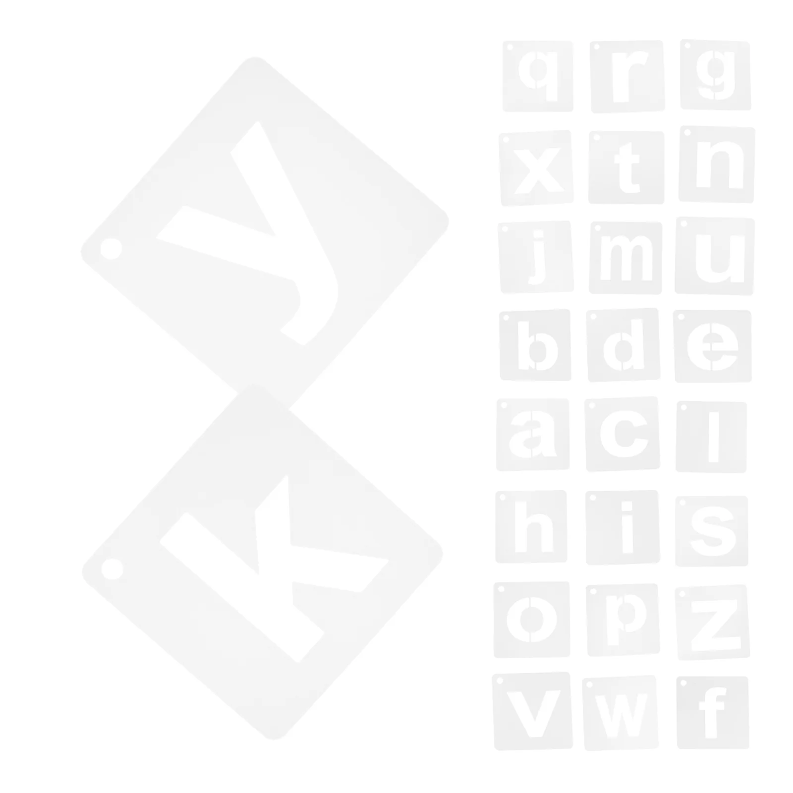 Reusable Alphabet Templates Large Stencils for Painting Kids Crafts Small Letter Stencils Portable Design Versatile
Reusable Alphabet Templates Large Stencils for Painting Kids Crafts Small Letter Stencils Portable Design Versatile