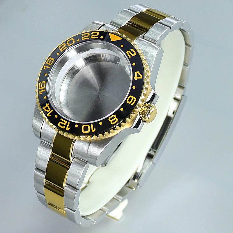 40mm 2824 Watch Case Rose Gold Sapphire for Seiko NH36 NH35 NH34 4R 8215 ETA2824 PT5000 Movement SUB GMT Cases Glide Lock Clasp
40mm 2824 Watch Case Rose Gold Sapphire for Seiko NH36 NH35 NH34 4R 8215 ETA2824 PT5000 Movement SUB GMT Cases Glide Lock Clasp