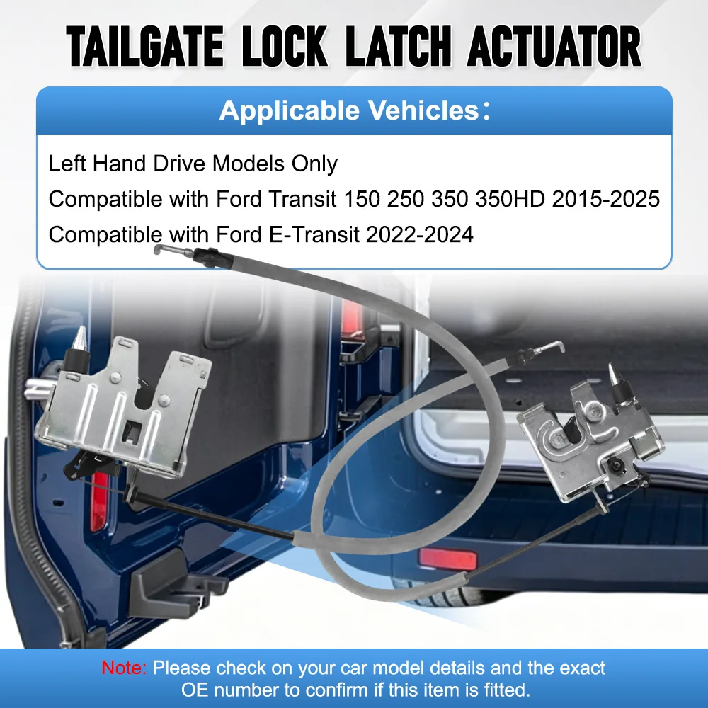 Rear Left Door Lower Latch Lock Actuator For Ford Transit 150 250 350 350HD 2015-2025 E-Transit 2022-2024 BK3Z6143289D
Rear Left Door Lower Latch Lock Actuator For Ford Transit 150 250 350 350HD 2015-2025 E-Transit 2022-2024 BK3Z6143289D