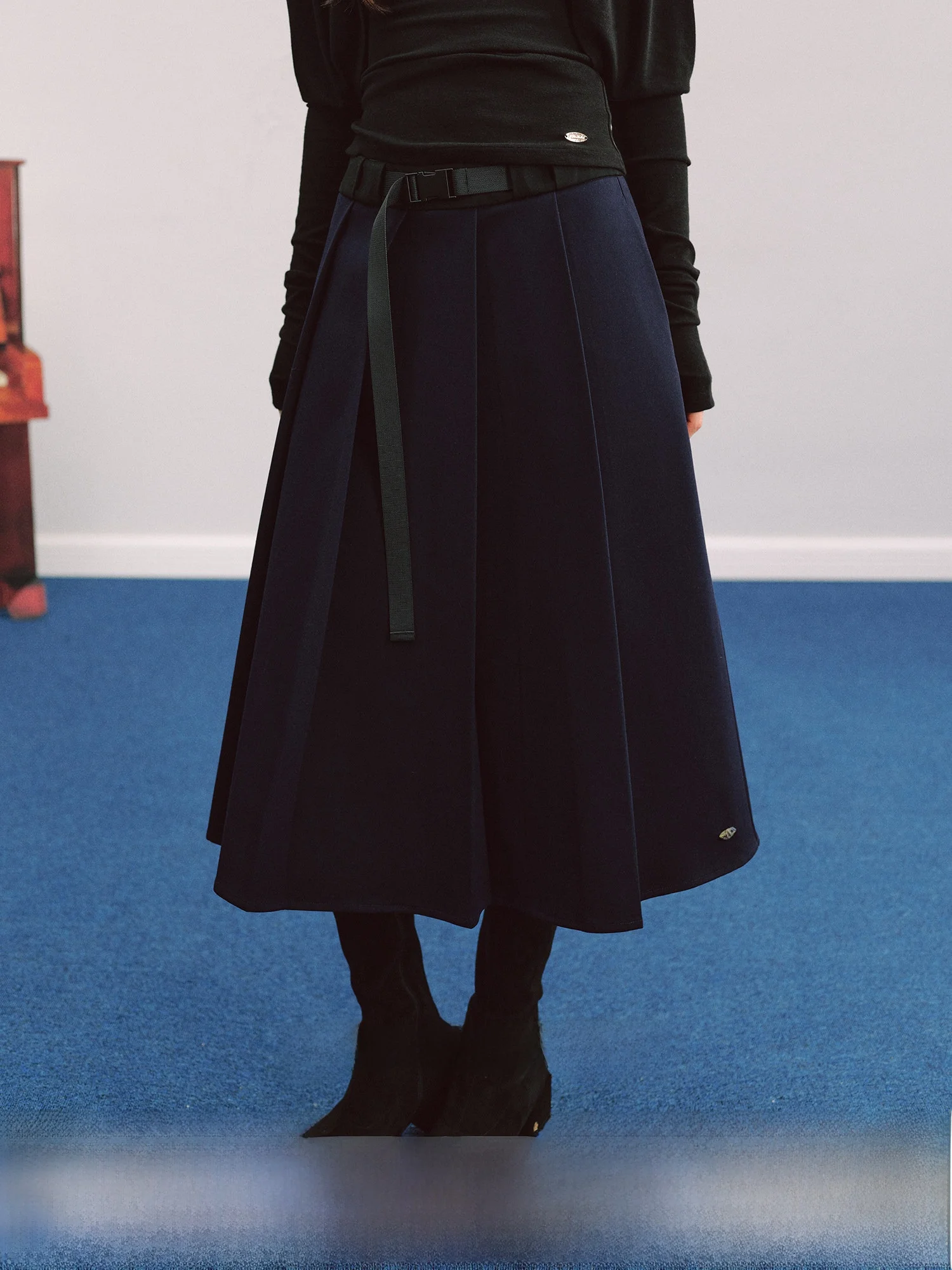 LaluneDuCiel Women's A-Line Umbrella Skirt with Sash Casual Polyester Fiber Midi Skirt for Winter Season Versatile Elegant
LaluneDuCiel Women's A-Line Umbrella Skirt with Sash Casual Polyester Fiber Midi Skirt for Winter Season Versatile Elegant