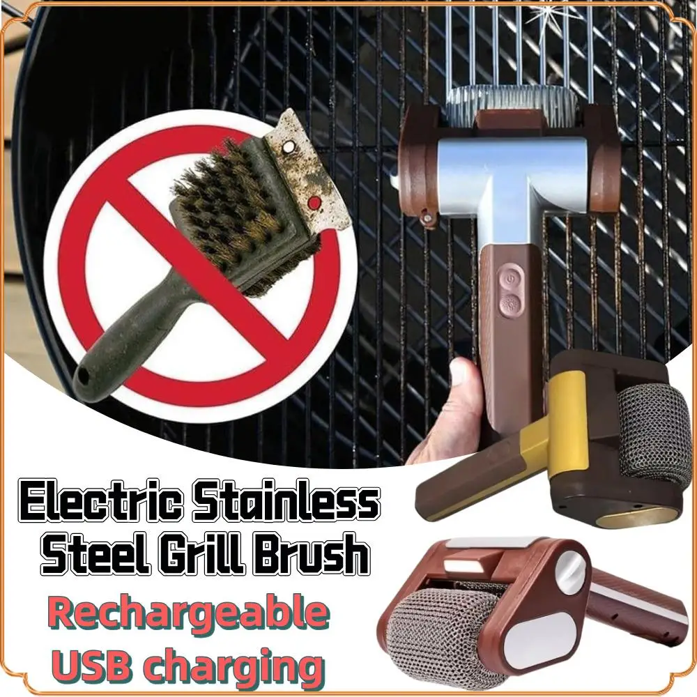 Multifunctional 2-in-1 Wireless Electric Barbecue Brush 360° Rotating Cleaning Brush for Barbecue with LED Effective Convenient
Multifunctional 2-in-1 Wireless Electric Barbecue Brush 360° Rotating Cleaning Brush for Barbecue with LED Effective Convenient