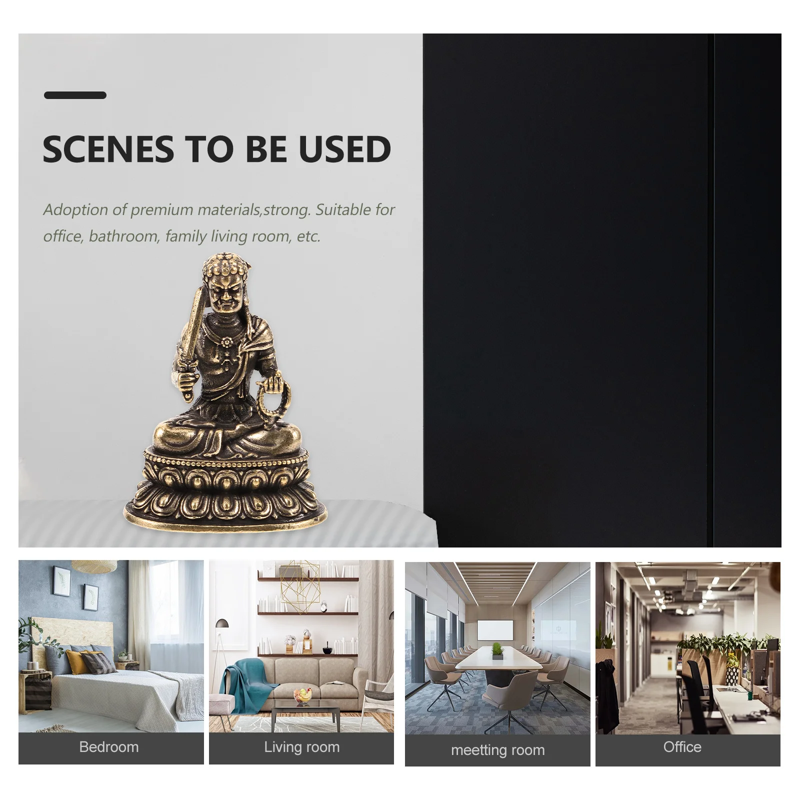 Copper Buddha Statue Small Desktop Decor for Home Office Zen Interior Exquisite Craft Resistant to Fade
Copper Buddha Statue Small Desktop Decor for Home Office Zen Interior Exquisite Craft Resistant to Fade