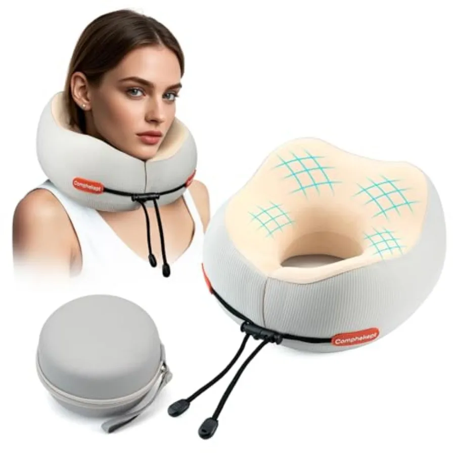 Thickened Travel Neck Pillow for Airplanes for Women, Adjustable Right Amount of Height 360° Support Memory Foam Neck Pillow, P
Thickened Travel Neck Pillow for Airplanes for Women, Adjustable Right Amount of Height 360° Support Memory Foam Neck Pillow, P