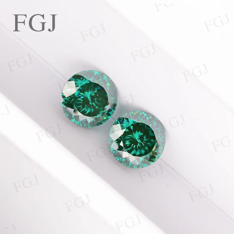 GRA Certified Moissanite Loose Stone Round Portuguese Cut Green Color Fine Gemstones Bead for Women Jewelry Making Materials
GRA Certified Moissanite Loose Stone Round Portuguese Cut Green Color Fine Gemstones Bead for Women Jewelry Making Materials