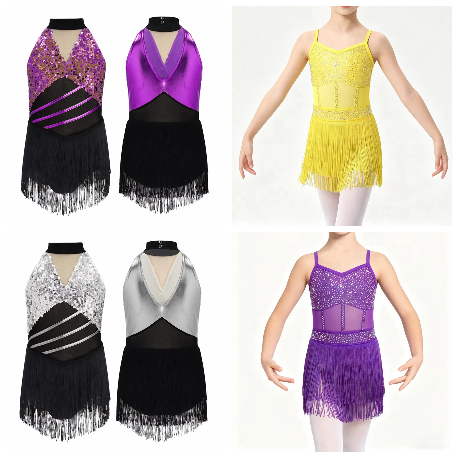 Cha-cha Latin Dance Leotard Samba Rumba Dancewear Girls Tassels Fringed Tango Ballroom Dresses Kids Stage Performance Dress
Cha-cha Latin Dance Leotard Samba Rumba Dancewear Girls Tassels Fringed Tango Ballroom Dresses Kids Stage Performance Dress