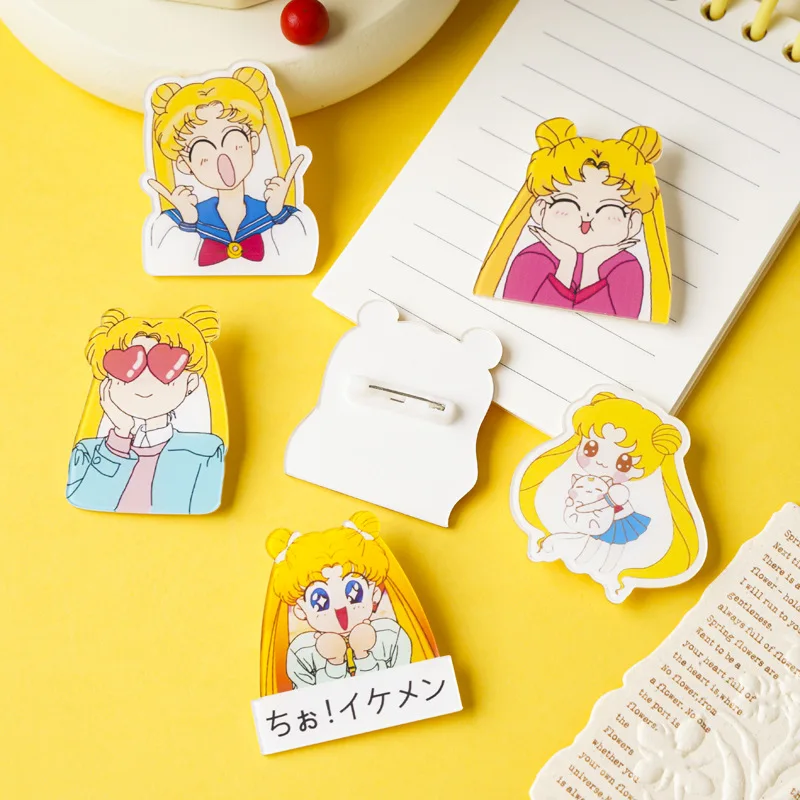 12Pcs/set Sailor Moon Cute Cartoon Girls Brooch Badge Fashion Pin Accessories Lovely Decor for Clothes Backpack Daily Ornament
12Pcs/set Sailor Moon Cute Cartoon Girls Brooch Badge Fashion Pin Accessories Lovely Decor for Clothes Backpack Daily Ornament