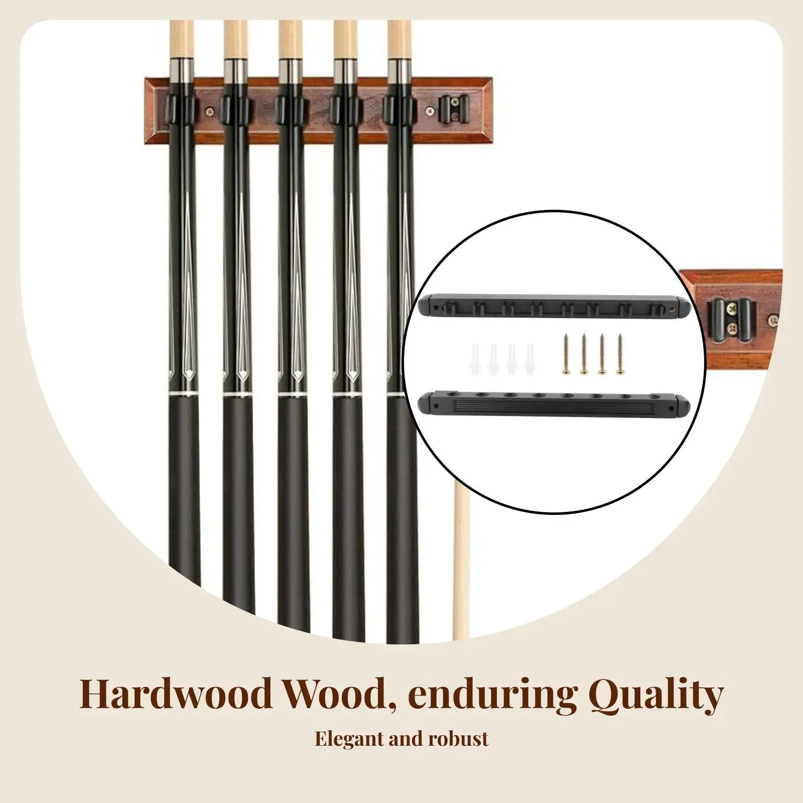 Durable Anti-slip Pool Cues Holder Wall Mounted Billiard Rod Rack Organizer for Billiard Players Pool Bars Clubs
Durable Anti-slip Pool Cues Holder Wall Mounted Billiard Rod Rack Organizer for Billiard Players Pool Bars Clubs