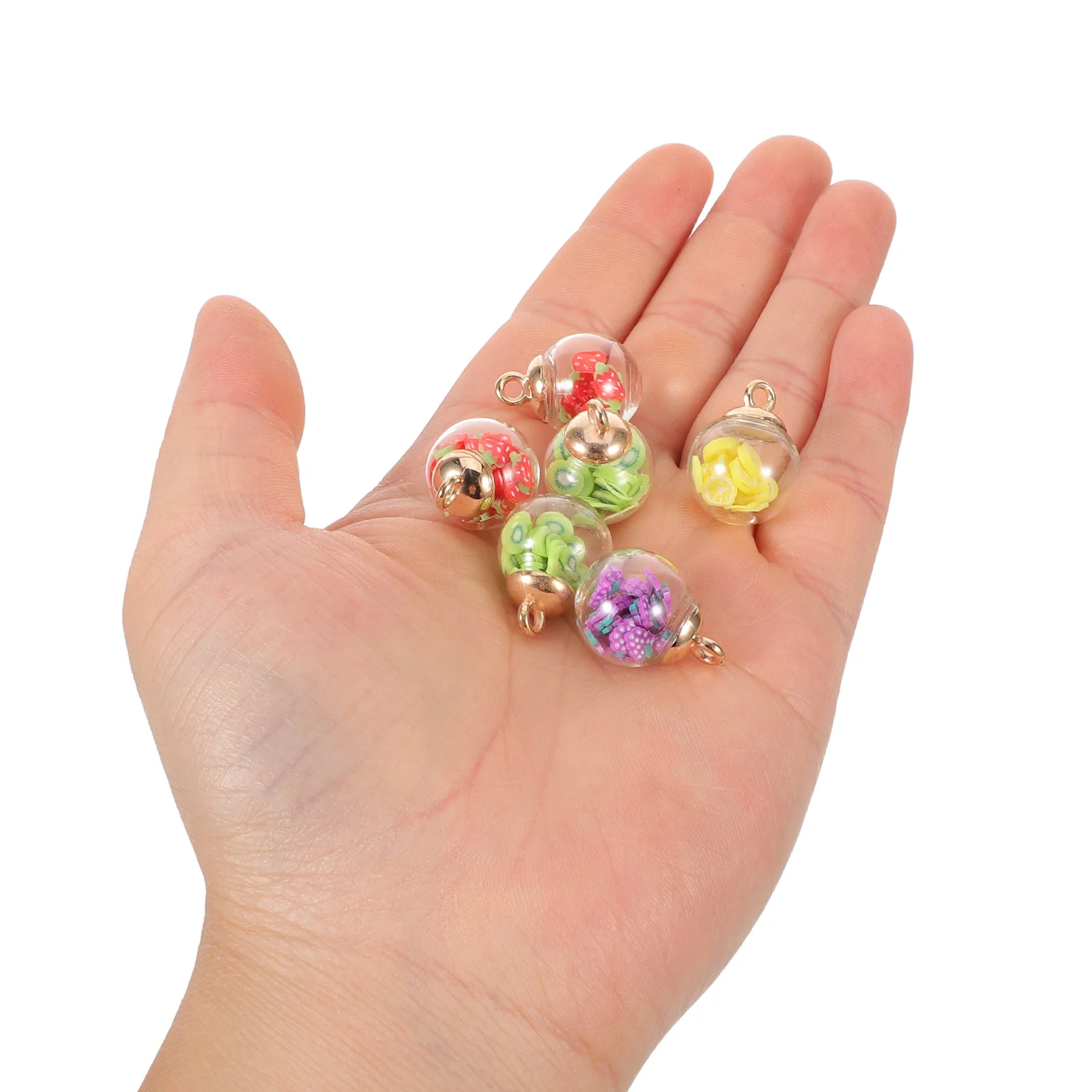 50Pcs Glass Ball Pendants Fruit Slice Inside 16mm DIY Charm Accessories for Bracelet Necklace Earrings Keychain Crafts
50Pcs Glass Ball Pendants Fruit Slice Inside 16mm DIY Charm Accessories for Bracelet Necklace Earrings Keychain Crafts