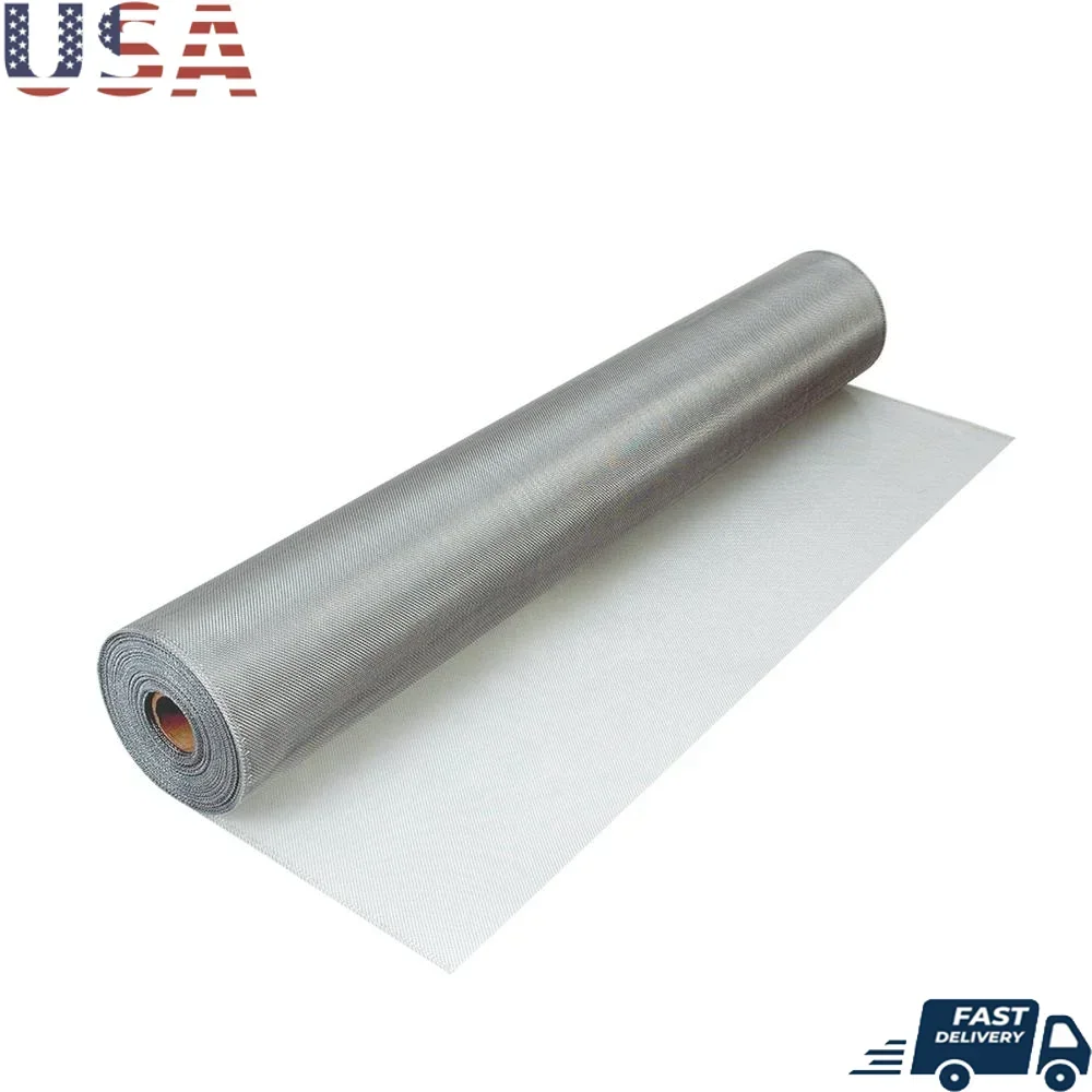 Durable Brite Aluminum Insect Screen 24"x100' Heavy Duty Window Door Mesh Roll 100 Count
Durable Brite Aluminum Insect Screen 24"x100' Heavy Duty Window Door Mesh Roll 100 Count