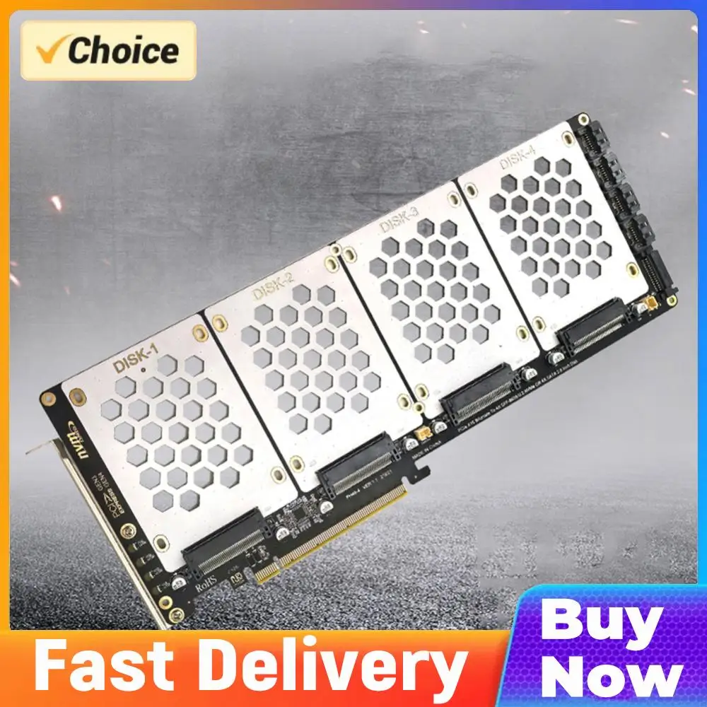 4-портовый конвертер NVMe в PCIe X16 с индикатором LED, адаптер PCI-E 4.0 16X для 2.5-дюймовых SATA-накопителей для ПК
4-портовый конвертер NVMe в PCIe X16 с индикатором LED, адаптер PCI-E 4.0 16X для 2.5-дюймовых SATA-накопителей для ПК