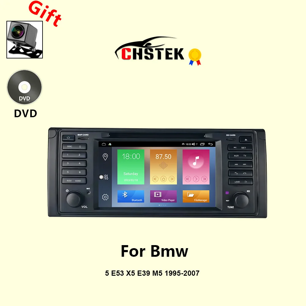 CHSTEK Car Radio Carplay GPS DVD For BMW 5 Series E39 X5 E53 M5 Land Rover Range Rover 1996-2007 Android 14 Bluetooth WIFI Audio
CHSTEK Car Radio Carplay GPS DVD For BMW 5 Series E39 X5 E53 M5 Land Rover Range Rover 1996-2007 Android 14 Bluetooth WIFI Audio