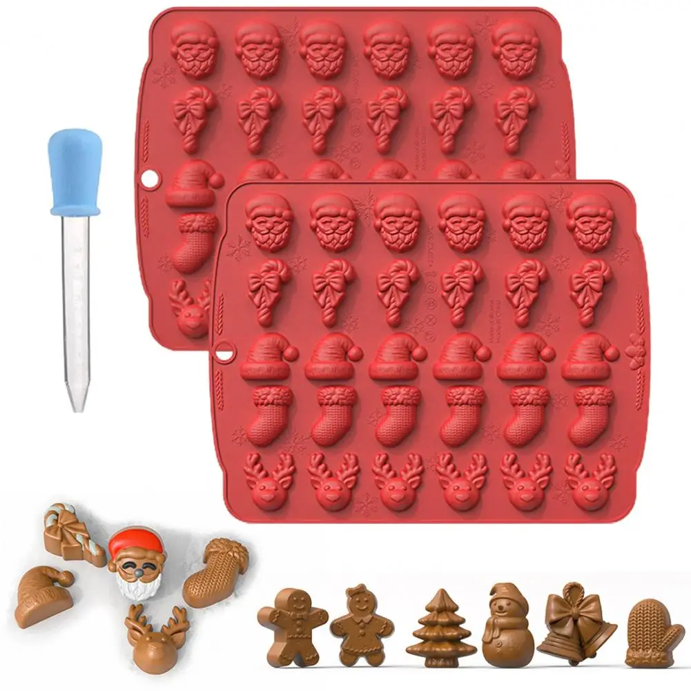 Baking Mold for Chocolates Christmas Chocolate Molds Versatile Non-stick Silicone Baking Mold Set for Christmas for Biscuit
Baking Mold for Chocolates Christmas Chocolate Molds Versatile Non-stick Silicone Baking Mold Set for Christmas for Biscuit