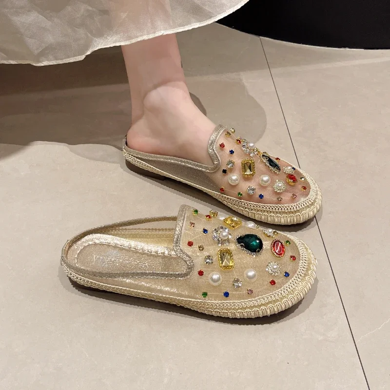 2025 Summer New Round Toe Soft Sole Comfortable and Versatile Fairy Style Flat Casual Shoes Fashionable Shiny Breathable Loafers
2025 Summer New Round Toe Soft Sole Comfortable and Versatile Fairy Style Flat Casual Shoes Fashionable Shiny Breathable Loafers