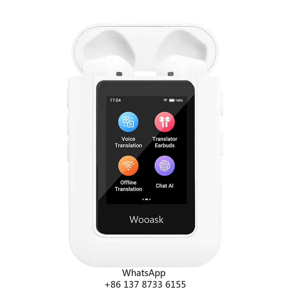 A8 CHATGPT AI Smart Translator Device 144 Languages Two-Way Smart Earbud Ai Translater Earphone For Business Travel
A8 CHATGPT AI Smart Translator Device 144 Languages Two-Way Smart Earbud Ai Translater Earphone For Business Travel