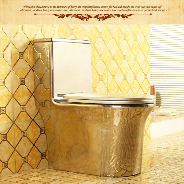 Luxury Electroplated Hotel Golden Wc Bathroom Commode Ceramic One Piece Silver Toilet
Luxury Electroplated Hotel Golden Wc Bathroom Commode Ceramic One Piece Silver Toilet