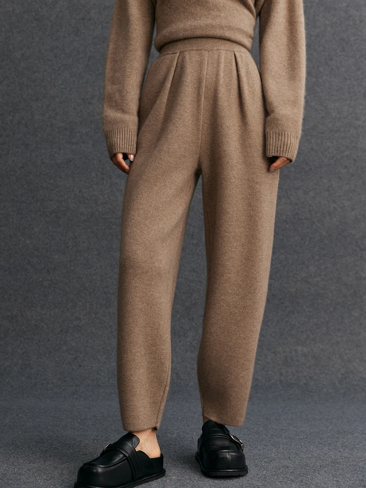 New Women Cashmere Pencil Pants Autumn Winter Thick Warm Cashmere Knit Trousers Casual Style Wide Leg Pencil Pants for Running
New Women Cashmere Pencil Pants Autumn Winter Thick Warm Cashmere Knit Trousers Casual Style Wide Leg Pencil Pants for Running
