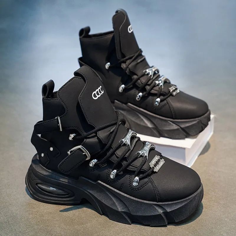 Men's Shoes Fashion Thick Soled Height-increasing Shoes High Quality Leather Casual Shoes Men Leather Ankle Boots Zapatos Hombre
Men's Shoes Fashion Thick Soled Height-increasing Shoes High Quality Leather Casual Shoes Men Leather Ankle Boots Zapatos Hombre