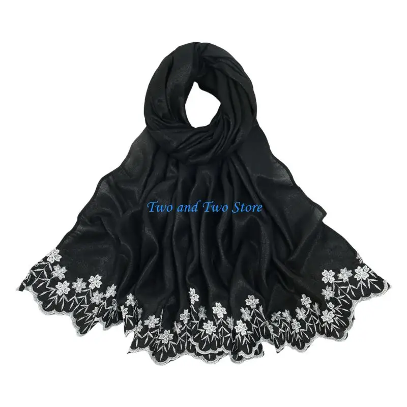 HX6F Embroidery Flower Hijab Shawl For Women Muslims Scarf Headwrap For Everyday Wear Cultural Event Dressingup Headpiece
HX6F Embroidery Flower Hijab Shawl For Women Muslims Scarf Headwrap For Everyday Wear Cultural Event Dressingup Headpiece